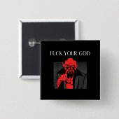 Aist Goat Satan Baphomet GIft Button (Vorne & Hinten)