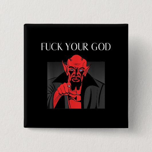Aist Goat Satan Baphomet GIft Button (Vorderseite)
