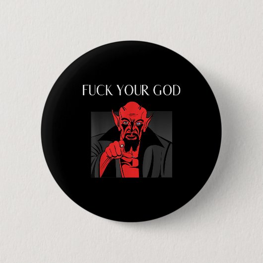 Aist Goat Satan Baphomet GIft Button (Vorderseite)