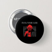 Aist Goat Satan Baphomet GIft Button (Vorne & Hinten)