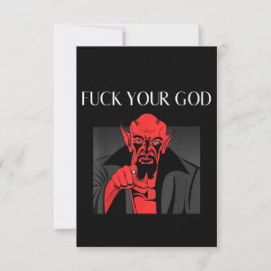 Aist Goat Satan Baphomet GIft Dankeskarte