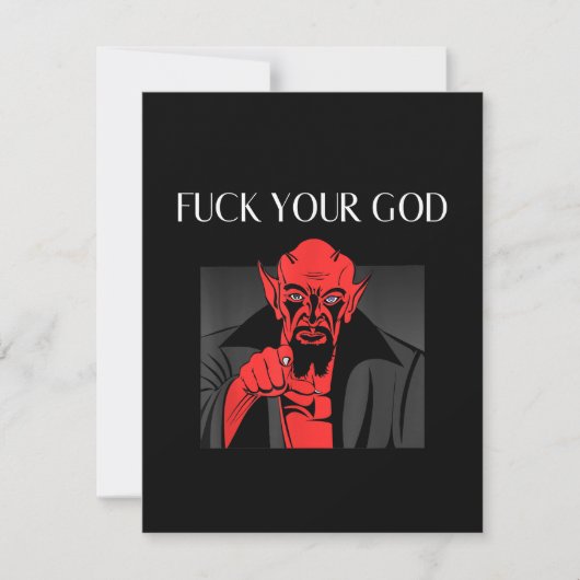 Aist Goat Satan Baphomet GIft Einladung (Vorderseite)