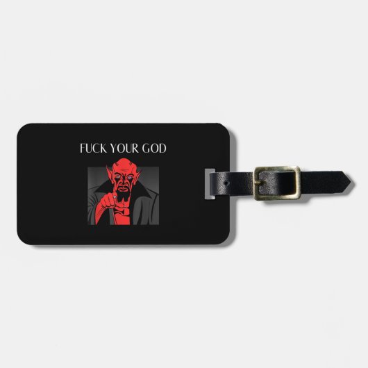 Aist Goat Satan Baphomet GIft Gepäckanhänger (Vorderseite horizontal)