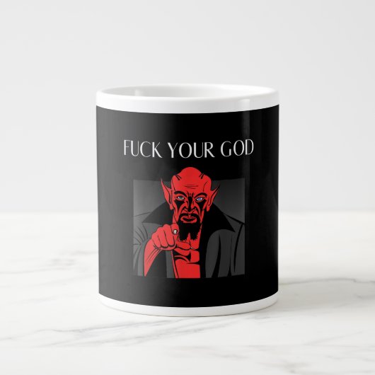 Aist Goat Satan Baphomet GIft Jumbo-Tasse (Vorderseite)