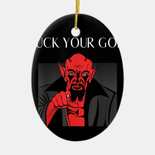 Aist Goat Satan Baphomet GIft Keramik Ornament (Vorne)