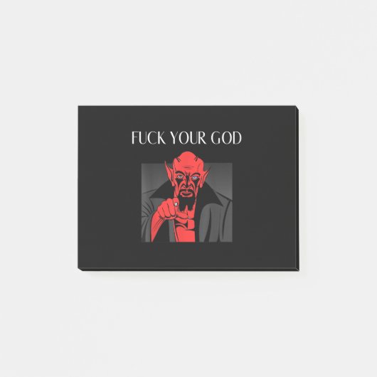 Aist Goat Satan Baphomet GIft Post-it Klebezettel (Vorderseite)