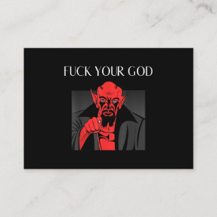 Aist Goat Satan Baphomet GIft Visitenkarte