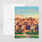 Aït-Ben-Haddou Marokko Postkarte (Vorne/Hinten)