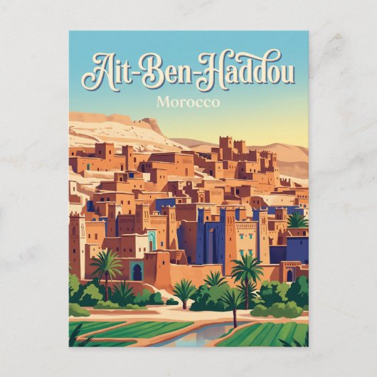 Aït-Ben-Haddou Marokko Postkarte (Vorderseite)