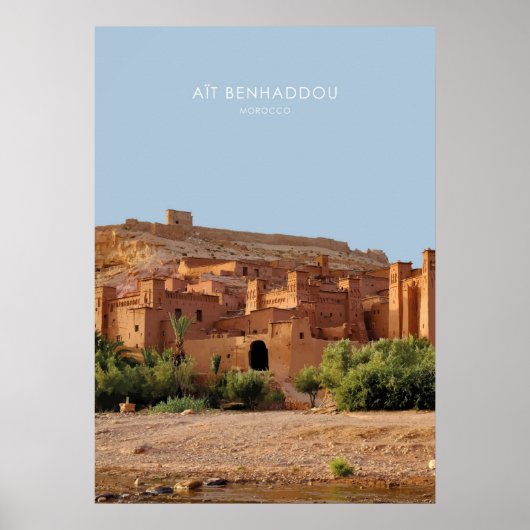Ait Benhaddou, Marokko Poster (Vorne)