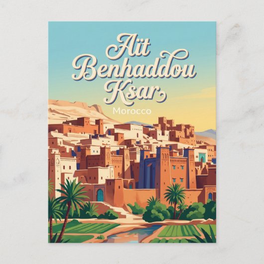 Aït Benhaddou Marokko Postkarte (Vorderseite)