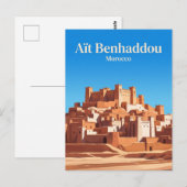 Aït Benhaddou Marokko Postkarte (Vorne/Hinten)