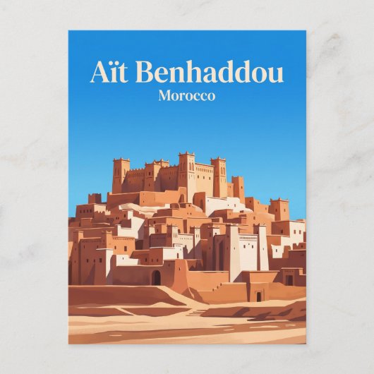 Aït Benhaddou Marokko Postkarte (Vorderseite)