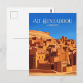 Aït Benhaddou Marokko Postkarte (Vorne/Hinten)