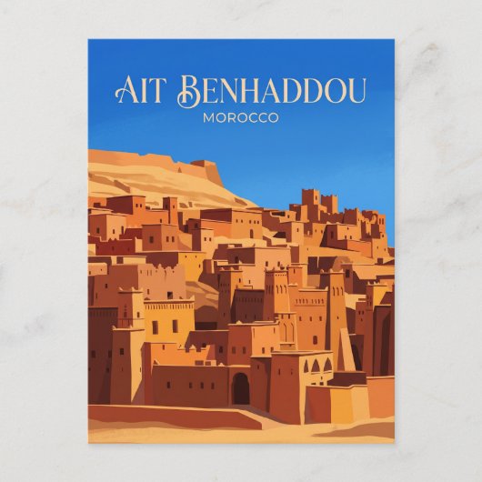 Aït Benhaddou Marokko Postkarte (Vorderseite)