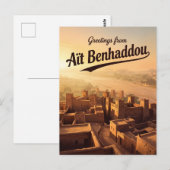 Aït Benhaddou Marokko Postkarte (Vorne/Hinten)