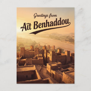 Aït Benhaddou Marokko Postkarte