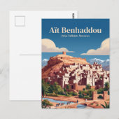 Aït Benhaddou Marokko Postkarte (Vorne/Hinten)