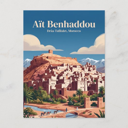 Aït Benhaddou Marokko Postkarte (Vorderseite)