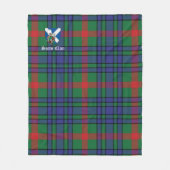 Aitent Ancient Clan Abzeichen Tartan Kariert Fleecedecke (Vorderseite)