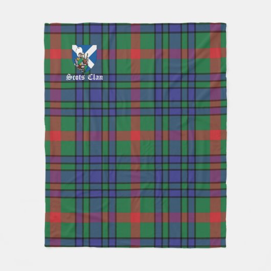 Aitent Ancient Clan Abzeichen Tartan Kariert Fleecedecke (Vorderseite)