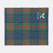 Aitent Ancient Clan Abzeichen Tartan Kariert Fleecedecke (Vorderseite (Horizontal))