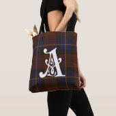 Aitken Clan Tartan Monogram Tasche (Von Nahem)