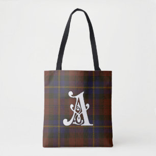 Aitken Clantartan-Monogramm Tasche