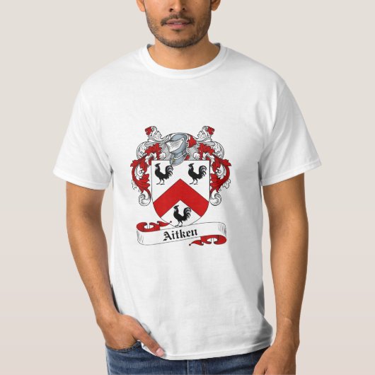 Aitken Familienwappen Aitken Wappen T-Shirt (Vorderseite)