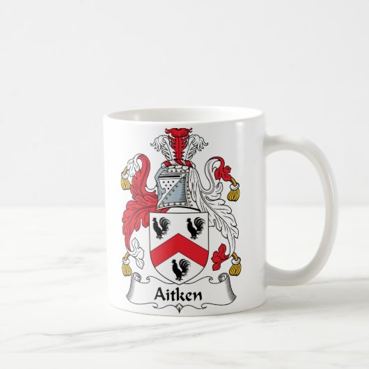 Aitken Familienwappen Kaffeetasse (Rechts)