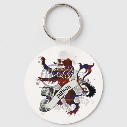 Aitken Tartan Lion Schlüsselanhänger (Vorderseite)