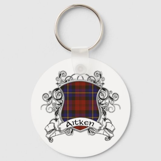 Aitken Tartan Shield Schlüsselanhänger (Vorderseite)