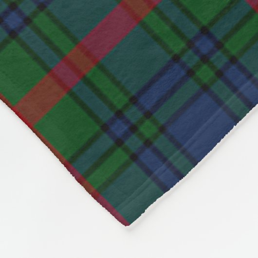 Aiton Clan Abzeichen Tartan Kariert Fleecedecke (Ecke)