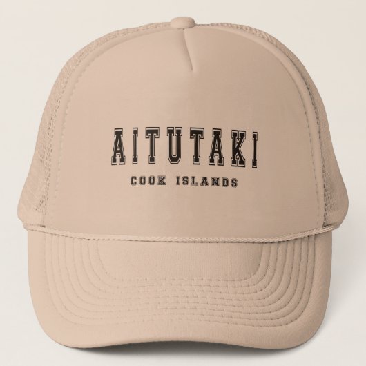 Aitutaki Cookinseln Truckerkappe (Vorderseite)