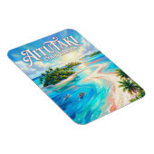 Aitutaki Lagune Cookinseln Magnet (Rechte Seite)