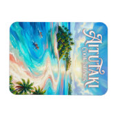 Aitutaki Lagune Cookinseln Magnet (Horizontal)