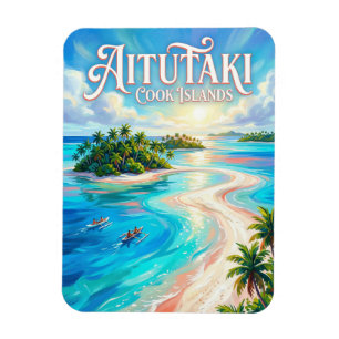 Aitutaki Lagune Cookinseln Magnet
