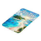 Aitutaki Lagune Cookinseln Magnet (Linke Seite)