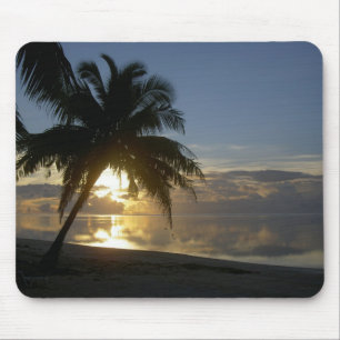 Aitutaki Sonnenuntergang-Cookinseln Mousepad