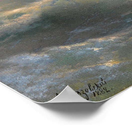 Aivazovsky - Abandoning Ship Poster (Ecke)