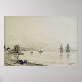 Aivazovsky - Blick auf die Bucht mit zahlreichen S Poster
