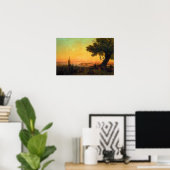 Aivazovsky - Blick auf Konstantinopel durch Abend  Poster (Heimbüro)