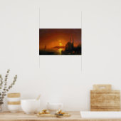 Aivazovsky - Blick auf Konstantinopel mit.. Poster (Küche)