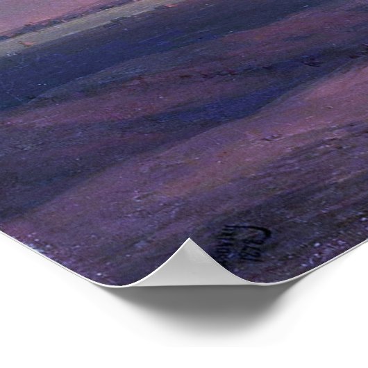 Aivazovsky - Die große Pyramide von Gizeh Poster (Ecke)