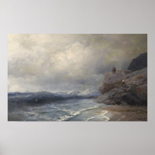 Aivazovsky - Ein Schiff in Not 1894 Poster