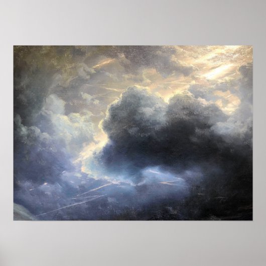 Aivazovsky - Fragment Oblaka i Molnii Poster (Vorne)