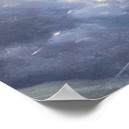 Aivazovsky - Fragment Oblaka i Molnii Poster (Ecke)