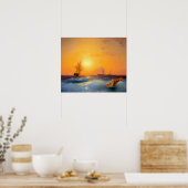 Aivazovsky - Gibraltar Poster (Küche)