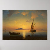 Aivazovsky - Golf von Neapel Poster (Vorne)