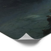 Aivazovsky - I Sturm 1861 Poster (Ecke)